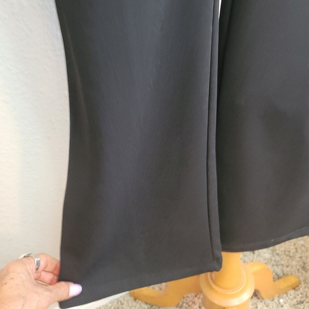 NWOT SUNSET & SPRING Black Wrap Cutout Jumpsuit Cropped Wide Leg Date Night Out - Picture 14 of 16
